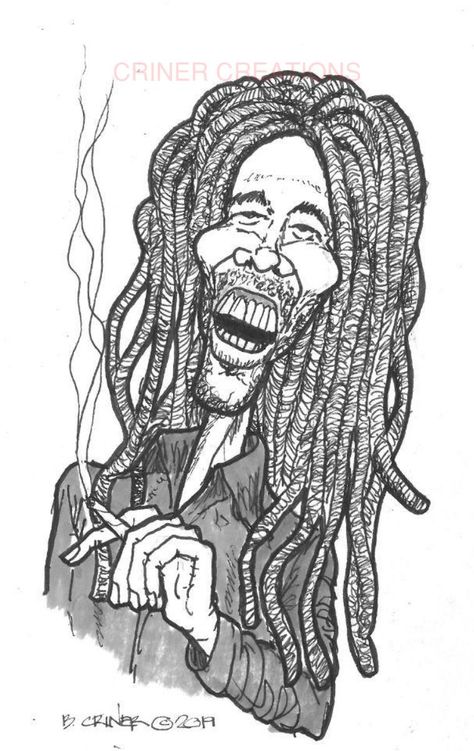 Hippie Drawing, Nesta Marley, Simpsons Characters, Bob Morley, Caricature Artist, Celebrity Caricatures, Book Art Drawings, Art Drawings Sketches Simple, Bob Marley