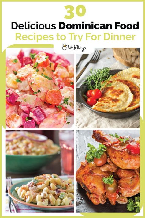 30 Delicious Dominican food recipes to try for dinner: Dominican food is full of rich seasoning and delicious Caribbean flair. And many of these Dominican dishes are easy to make, but pack a huge flavor punch. Dominican Food Recipes, Dominican Meals, Dominican Dishes, Dominican Republic Food, Dominican Dish, Dominicano Recipes, Dominican Recipes, Colombian Recipes, Tacos Al Pastor