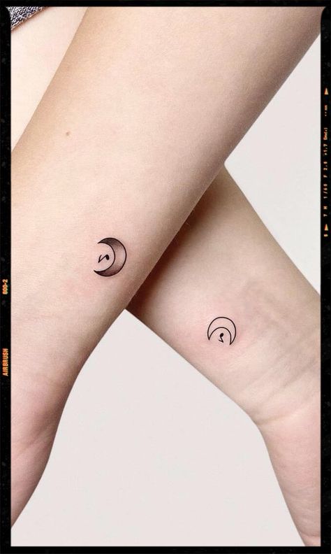 Moon Music Tattoo, Music And Moon Tattoo, Matching Music Note Tattoos, Couples Moon Tattoo, Moon And Music Tattoo, Music Couple Tattoos, Couple Tattoos Music, Matching Tattoos Music, Moon Tattoo Couple