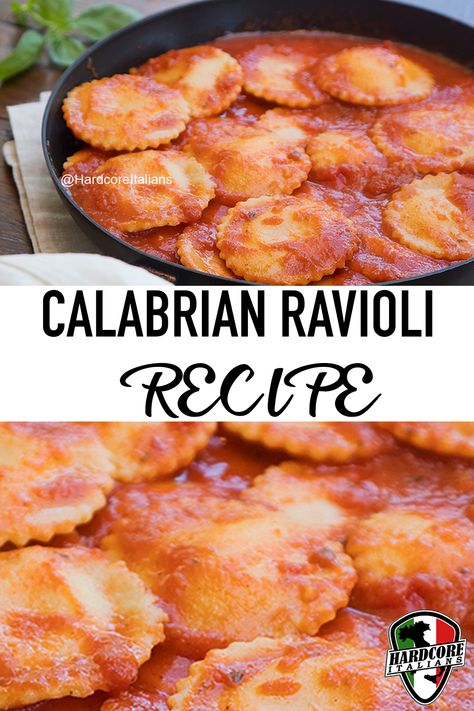 Traditional Ravioli Recipe, Four Cheese Ravioli, Italian Board, Recipes Authentic, Ravioli Recipe, Cheese Ravioli, Italian Recipes Traditional, Sunday Recipes, Tasty Pasta