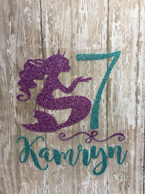 Excited to share this item from my #etsy shop: Mermaid Birthday Iron on Decal, DIY Mermaid Shirt, DIY Mermaid Birthday Baby Outfit, DIY Personalized Mermaid Shirt, Mermaid Iron on Decal #birthday #partygifting #irononvinyldecal #diymermaidshirt #diymermaidonesie #mermaidgirlshirt #littlegirlshirt #womensshirt #littlemermaid Native American Halloween Costume, Blonde Halloween Costumes, Diy Mermaid, Mermaid Kids, Mermaid Diy, Mermaid Shirt, Diy Baby Clothes, Mermaid Parties, Little Mermaid Birthday