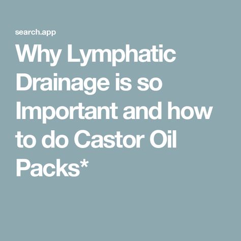 Why Lymphatic Drainage is so Important and how to do Castor Oil Packs* Vegan Mushroom Burger, Castor Oil Uses, Lentil Dahl, Dry Brushing Skin, Castor Oil Packs, Lymph System, Making Water, Lymph Drainage, Healthy Immune System