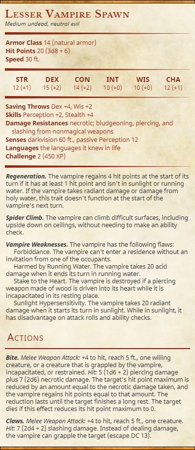 Dungeons And Dragons Monsters, Dnd Vampire, Stat Block, Dungeons And Dragons Classes, Dnd 5e Homebrew, D D Monsters, Dnd Monsters, You Monster, D&d Dungeons And Dragons