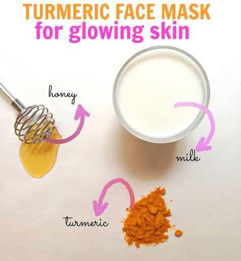 Turmeric Face Mask Recipes: True Secret to Glowing Skin Coconut Oil Face Mask, Face Mask For Glowing Skin, Mask For Glowing Skin, Obličejové Masky, Turmeric Face, Turmeric Face Mask, Mask Recipes, Coconut Oil For Face, Skin Care Routine For 20s