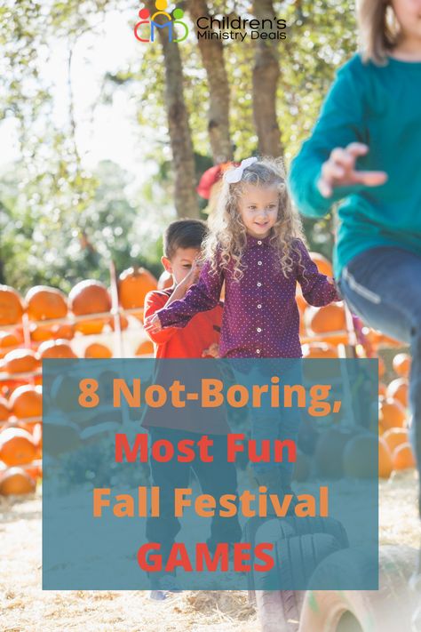 8 Not-Boring, Most Fun Fall Festival Games Fall Festival Ideas For Preschoolers, Hallelujah Fest Ideas, Harvest Fest Activities, No Fall Festival, School Harvest Festival Ideas, Halloween Games For Fall Festival, Fall Festival Station Ideas, Unique Fall Festival Games, Inexpensive Fall Festival Ideas