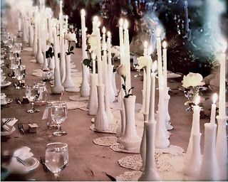 Milk Glass Display, Milk Glass Centerpiece, Milk Glass Wedding, Ravello Wedding, Milk Glass Decor, Farmhouse Table Centerpieces, Milk Glass Collection, Candle Wedding Centerpieces, Indie Wedding