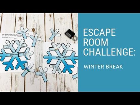 Winter Escape Room, Escape Room Themes, Dichotomous Key, Reindeer Games, End Of Winter, Teaching Students, Elementary Science, Escape Game, Middle School Science