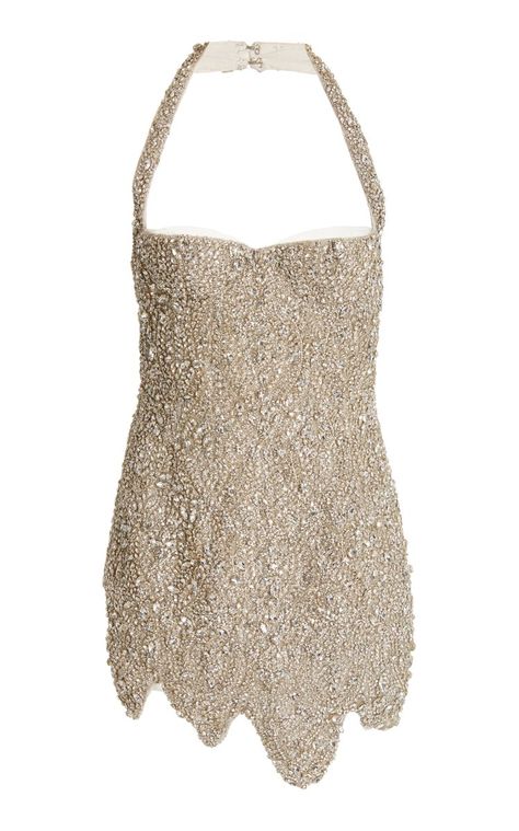 Beaded Mini Dress By Laquan Smith | Moda Operandi Moda Operandi Dress, Beaded Mini Dress, Laquan Smith, Reception Dress, Fashion Design Clothes, Fashion Line, Fancy Outfits, Wedding Party Dresses, Chic Wedding