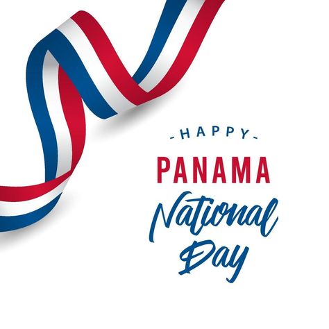 Ilustración de diseño de plantilla de vector de feliz día nacional de panamá National Day, Panama, Collage, Pins