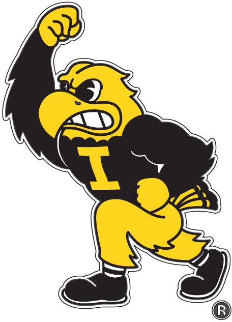 Iowa Hawkeyes Mascot Logo (2002) - Iowa Hawkeyes mascot - Herky the Hawk College Mascot, Iowa Hawkeyes Diy, Iowa Hawkeyes Aesthetic, Iowa Hawkeyes Wrestling, Iowa Hawkeyes Football, Iowa Hawkeyes Logo, Iowa Hawkeyes Womens Basketball, Hawk Logo, Vintage Iowa Hawkeyes