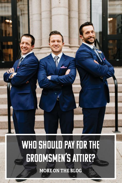 Groom Guides: Who Pays for Groomsmen Attire? | The Groomsman Suit #weddings #groomsmen Diy Wedding Planning, Groomsmen Outfits, Wedding Planning On A Budget, Wardrobe Planning, Groomsmen Suits, Professional Stylist, Groomsmen Attire, The Outfit, Groom Style