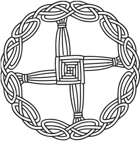 Brigid's Cross Imbolc St Bridget Cross, St Brigid Cross Tattoo, Brigid Symbols, Seasonal Traditions, Brigid Cross, Calligraphy Projects, Celtic Images, St Brigid Cross, Brigid's Cross