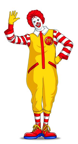 Ronald McDonald clown illustration. Macdonald Food Mcdonald's Logo, Mc Donald Logo, Ronald Mcdonald Costume, Mcdonalds Halloween, Mcdonalds Birthday Party, Rugrats Cartoon, Free Mcdonalds, Mcdonalds Gift Card, Funny Vinyl Decals