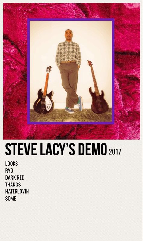 minimal poster of the album steve lacy’s demo by steve lacy Steve Lacy Album Poster, Steve Lacy Minimalist Poster, Album Covers Posters, Music Cover Photos, Album Posters, Minimalist Music, Music Poster Ideas, Film Posters Minimalist, Poster Bedroom