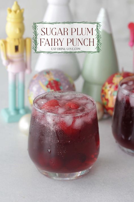 Fairy Wine Recipe, Sugar Plum Fairy Cake, Fairy Punch, Sugar Plum Fairy Birthday Party, Fairy Drinks, Sugar Plum Recipes, Plum Vodka, Plum Drink, Fairy Party Food