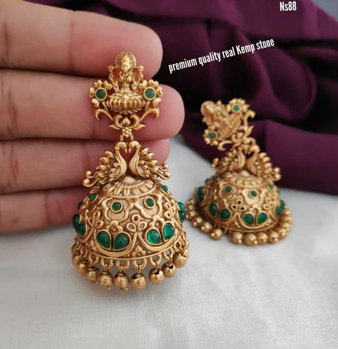 Latest Indian Earrings May 2021 - Indian Jewelry Designs Guttapusalu Necklace, Latest Earrings Design, Fashion Jewelry Necklaces Gold, Gold Jewelry Prom, Gold Earrings For Kids, Temple Jewellery Earrings, Wedding Jewelry Sets Bridal Jewellery, Gold Jewels Design, Antique Necklaces Design