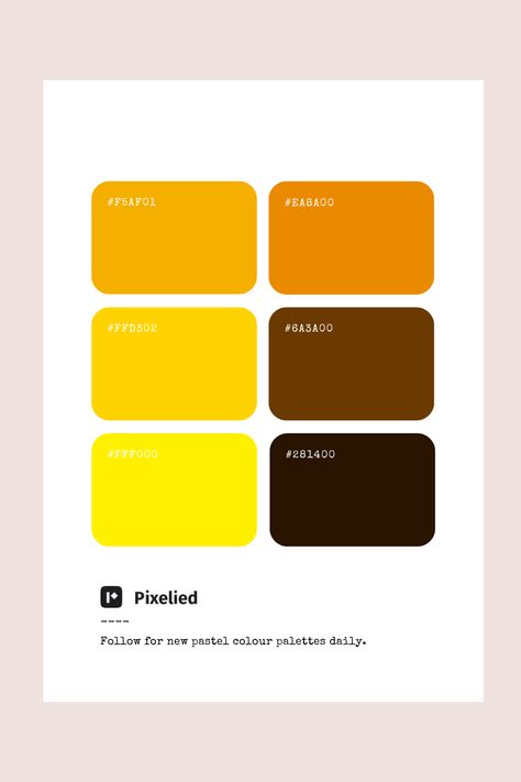 The Yellow & Brown Color Palette combines the richness of warm browns with the brightness of cheerful yellows. This earthy yet vibrant color scheme evokes a sense of warmth, stability, and energy. Ideal for autumn-themed designs, nature-inspired projects, or any creative work that seeks a balance of comfort and liveliness. Bright Earthy Colour Palette, Yellow Brown Color Palette, Color Scheme Generator, Color Generator, Warm Browns, Flip Image, Pastel Color Schemes, Gold Color Palettes, Yellow Colour Scheme