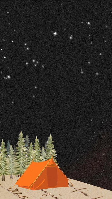 Camping Tent Aesthetic, Camping Collage, Tent Aesthetic, Dark Iphone Wallpaper, Tent Drawing, Cher Wallpapers, Iphone Wallpaper Travel, Iphone Wallpaper Dark, Wallpapers 2023