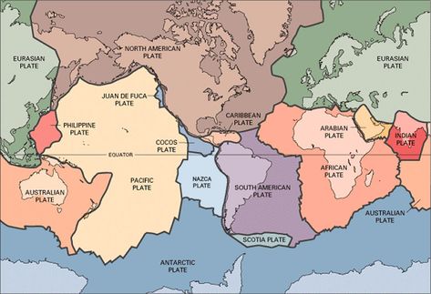 Alfred Wegener, Plate Tectonic Theory, Plate Boundaries, Tectonic Plates, Continental Drift, Earth Surface, Plate Tectonics, Map Globe, Earth Science