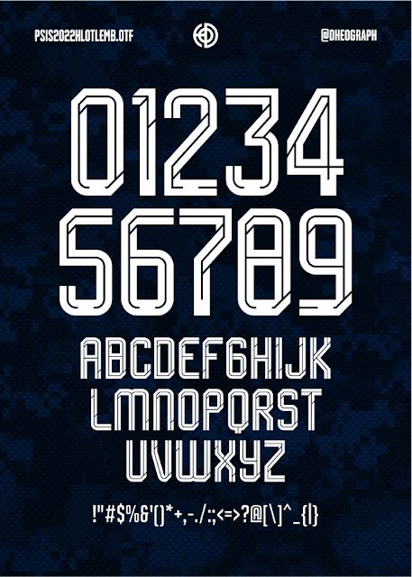 PSIS2022 ($10) Font Jersey, Bike Logos Design, Football Fonts, Jersey Font, Image Dbz, Number Fonts, Seni Pop, Sports Fonts, Minimalist Font