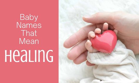 Each of these baby names that mean healing is unique and impactful, and each comes from a different origin. Take a look! #babynames #boynames #girlnames Names Meaning Healing, Names That Mean Healing, Names Meaning Heart, Names That Mean Healer, Gwen Name Meaning, Names Meaning Hope, Shiloh Name Meaning, Boy Name Meanings, Unusual Names