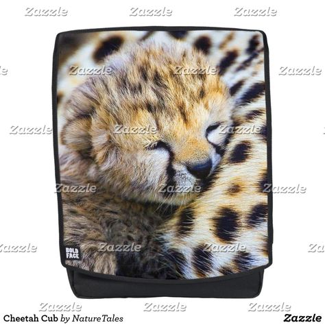 Cheetah Cub Backpack Cheetah Cub, Cheetah Cubs, Backpack Gift, Redondo Beach, Christmas Card Holders, Sticker Shop, Wild Cats, Sublimation Printing, Custom Print