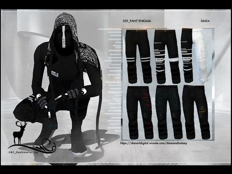 Mysterious design available in 6 models.  Found in TSR Category 'Sims 4 Male Everyday' Male Goth Cc Sims 4, Sims 4 Cc Goth Clothing Male, Techwear Female, Emo Pants, Sims 4 Cc Goth, Cc Clothing, Empire Outfit, Goth Pants, Sims 4 Male Clothes