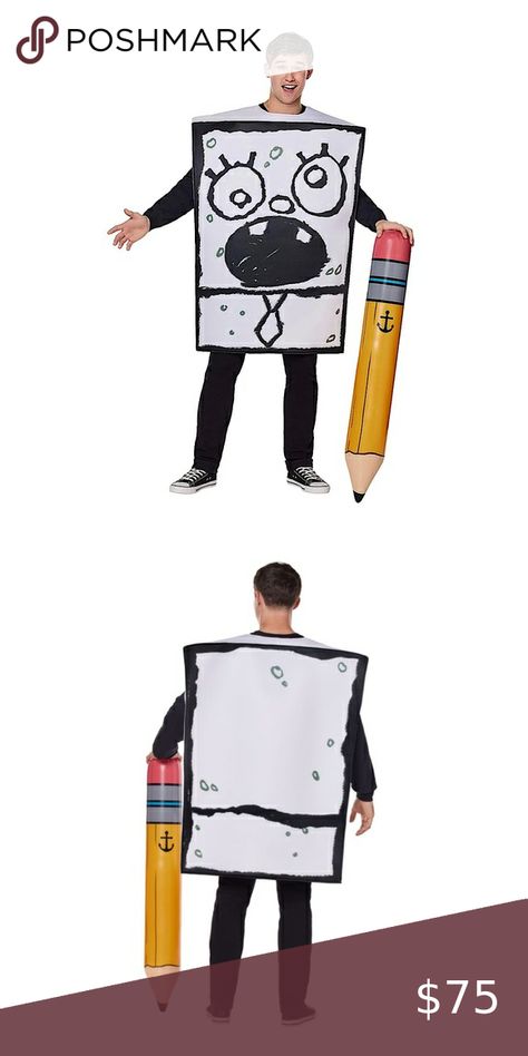 ✏️ADULT DOODLEBOB COSTUME SPONGEBOB Doodle Bob Costume, Doodlebob Costume, Doodle Bob, Foam Costume, Nickelodeon, Doodles, Pencil