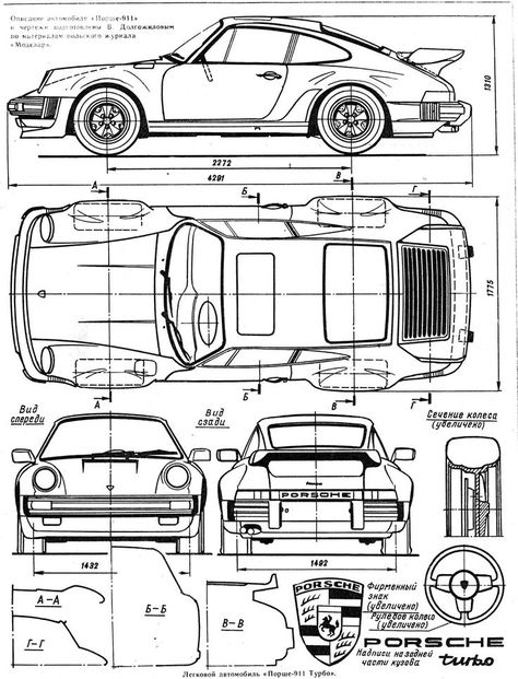 Mobil Rc, Blueprint Drawing, Porsche 930, Porsche Classic, Porsche 964, Vw Porsche, Car Design Sketch, Car Illustration, Porsche Panamera