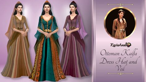 Sims 4 Cc Ottoman Empire, Sims 4 Arabian Cc, Hat And Veil, Royalty Clothing, Sims 4 Decades Challenge, Sims Medieval, The Servant, Tumblr Sims 4, Sims 4 Cc Folder