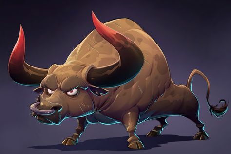 Bull Art from Spyro Reignited Trilogy #art #artwork #gaming #videogames #gamer #gameart #conceptart #illustration Spyro Reignited Trilogy, Animal Caricature, Bull Art, Spyro The Dragon, Purple Dragon, Barnyard Animals, Game Character Design, Monster Design, Animal Sketches