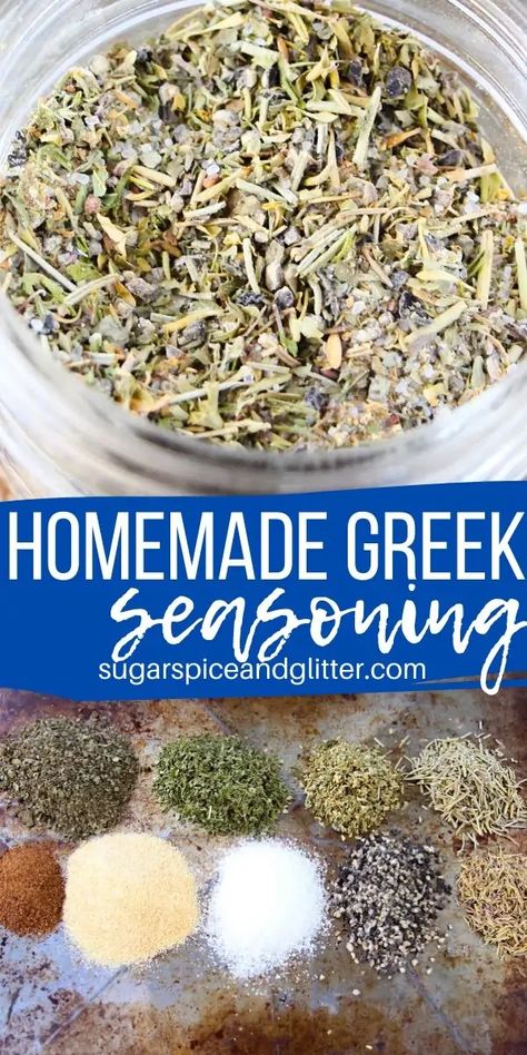 Homemade Greek Salad Dressing, Homemade Greek Salad, Greek Spices, Greek Foods, Beef Kebabs, Greek Salad Dressing, Greek Potatoes, Homemade French Fries, Spice Mix Recipes