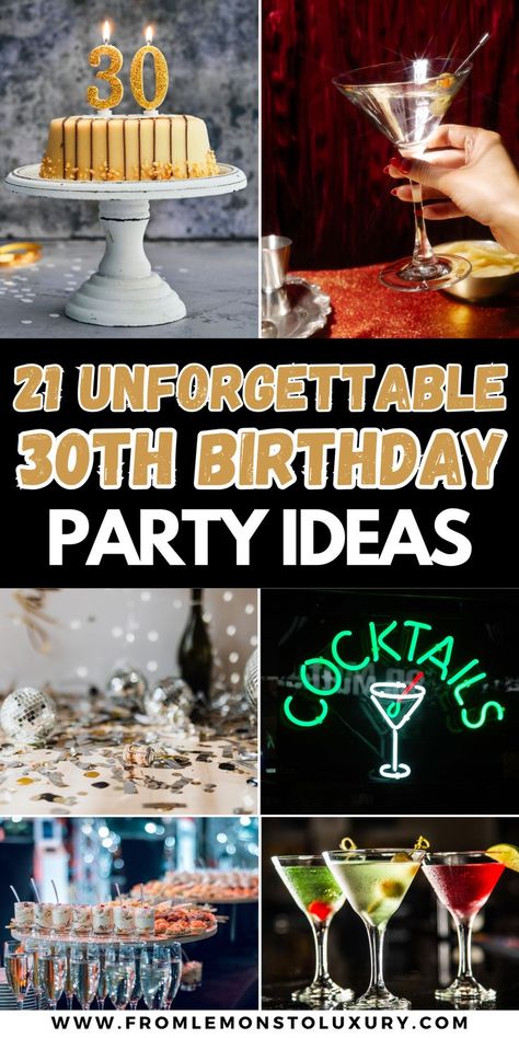 dirty thirty martini party Birthday Ideas For Women Decoration, Martini Party Ideas, 30th Birthday Party Ideas, Dirty 30 Birthday Party, Dirty Thirty Party, 30th Birthday Party Themes, Birthday Ideas For Women, Dirty Thirty Birthday, 30th Birthday Ideas For Women