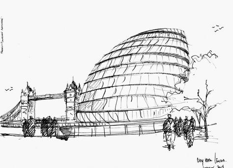 Norman Foster scetches Norman Foster Sketch, Foster Architecture, Architecture Sketching, London Buildings, Art Alevel, Norman Foster, London Landmarks, Architecture Concept Drawings, Famous Architects