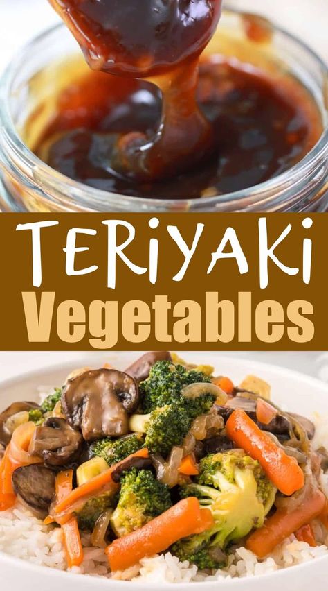 Stir Fry Vegetables Recipe, Teriyaki Vegetables, Veg Stir Fry, Veggie Stir Fry Recipes, Stir Fry Vegetables, Vegetable Stir Fry Recipe, Teriyaki Stir Fry, Homemade Stir Fry, Fry Noodles