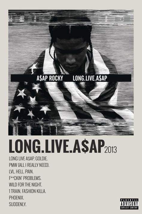 poster made by me :) Long Live Asap, Asap Rocky Poster, Celebrity Posters, Rocky Poster, Rap Album Covers, Music Cover Photos, Minimalist Music, Music Poster Ideas, Vintage Music Posters