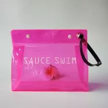 ECO friendly swimwear pochette pvc for swimsuit package, custom eva bikini travel bag,transparent pink color pochette plastique Swimwear Packaging Ideas, Swimsuit Packaging, Swimwear Packaging, Bag Transparent, Packaging Ideas, Swim Suits, Custom Bags, Brand Packaging, Plastic Bag