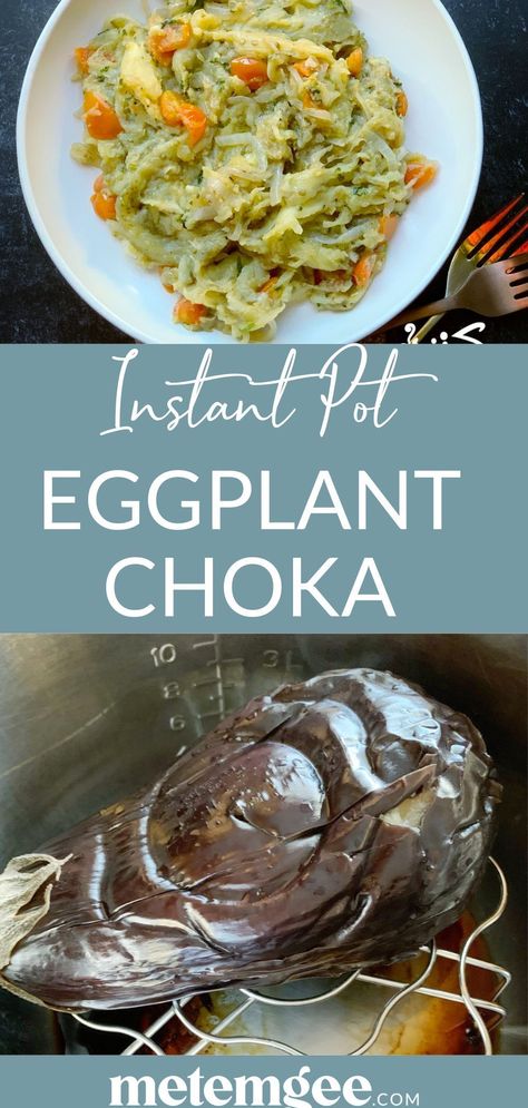 Today I am sharing this great and rather unexpected Instant Pot Baigan Choka recipe. You read right, Instant Pot Baigan Choka. For you nay sayers give it a try and change your mind. Roasting Eggplant, Baigan Choka, Gluten Free Roti, Guyanese Recipes, Types Of Onions, Trini Food, Whole 30 Diet, Roast Eggplant, Sauteed Veggies