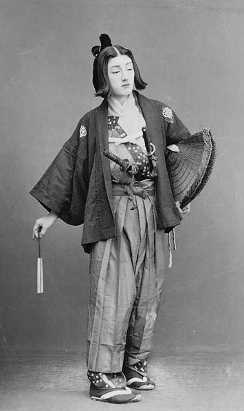 The Kimono Gallery — Portrait of Woman? with Face Makeup in... The Kimono Gallery, Kimono Gallery, Japanese Traditional Clothing, Portrait Of Woman, Japanese Costume, Japanese History, Old Photography, Japan Culture, Smithsonian Institution