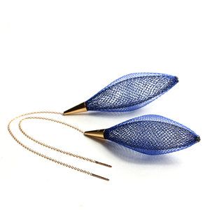 Mesh Earrings, Mesh Jewelry, Stylish Jewelry Accessories, Blue Spiral, Metallic Mesh, Tube Necklace, Ribbon Jewelry, Rope Jewelry, Diy Jewelry Inspiration