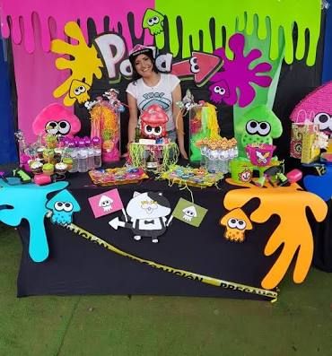 Paintball Birthday, Neon Birthday Party, Slime Birthday, Candy Themed Party, Video Games Birthday Party, Slime Party, Neon Birthday, Party Themes For Boys, Video Games Birthday