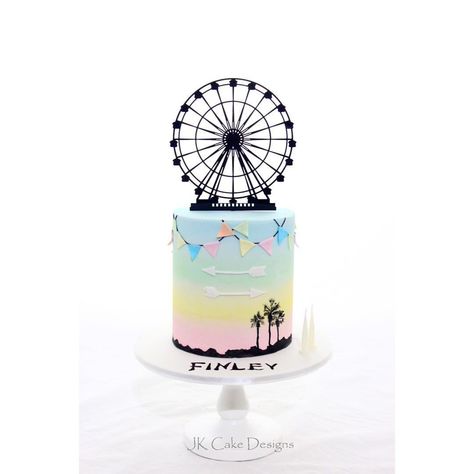 Coachella birthday cake for Finley 🎡 . Huge thank you to Kyrie @glisteningoccasions_ for creating this gorgeous topper for us. It was… Coachella Birthday Cake, Coachella Cake, Coachella Party Theme, Coachella Party Ideas, Coachella Theme Party, Coachella Theme, Coachella Birthday, Kids Birthday Cakes, Coachella Party