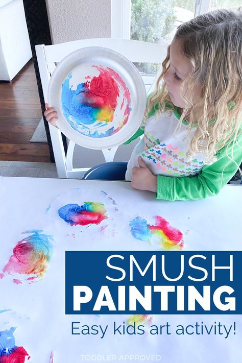 Painting Activity For Kids, Simple Art Activity, Rainbow Sensory, Paper Plate Art, Toddler Painting, Easy Art For Kids, Painting Activities, Art Activity, Art Activities For Kids