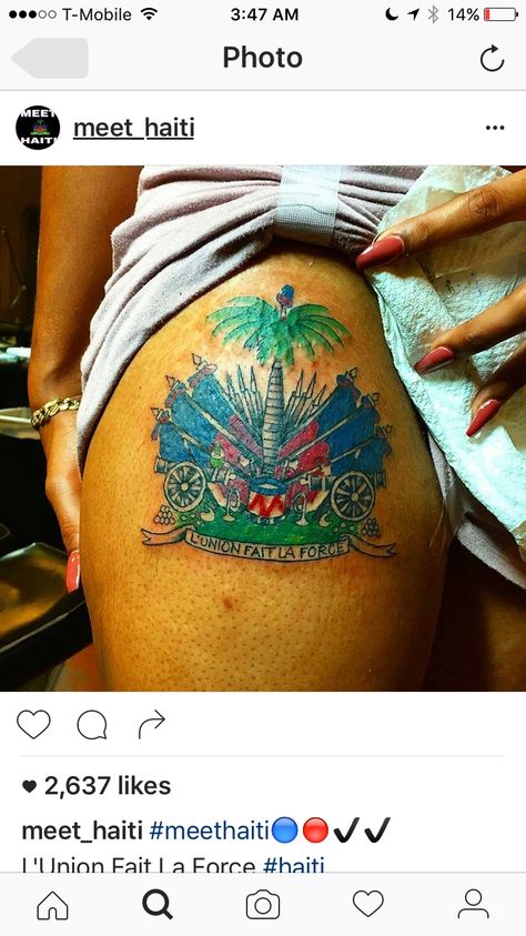 Haitian Tattoo Ideas, Haitian Tattoo Ideas Haiti, Haitian Flag Tattoo, Haitian Tattoo, Haiti Tattoo, Haiti Flag, Haitian Flag, Haitian Art, Flag Tattoo