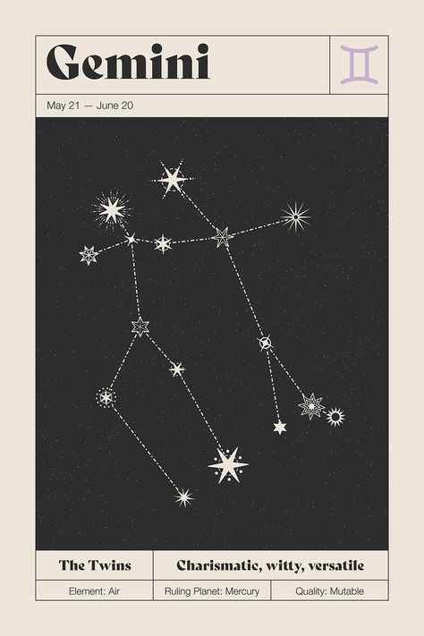 Gemini Star Constellation Art Print | Zodiac Constellation Wall Art | Neutral Decor | Astrology Poster | Celestial Artwork | Printable Art | Instant Digital Download Gemini Poster Aesthetic, Constellation Tattoo Gemini, Gemini Star Constellation Tattoo, Gemini Constellation Art, Gemini Constellation Tattoo, Gemini Star Constellation, Constellations Art, Gemini Poster, Gemini Aesthetic