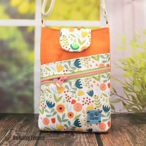 Bag Patterns – Download pdf sewing patterns Mobile Phone Bag Diy, Diy Phone Purse Sewing Projects, Diy Cell Phone Bag, Phone Bags Diy Purses, Mobile Bag Handmade, Cellphone Bag Diy Sewing Patterns, Mobile Pouch Handmade, Phone Pouch Diy Sewing, Diy Sac A Main