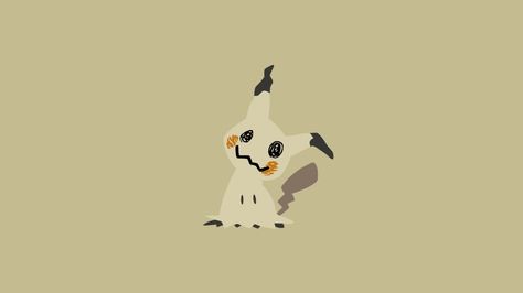 Cute Mimikyu, Mimikyu Wallpaper, Wallpaper Pokemon, Pokémon Wallpaper, Backgrounds Cute, Anime Computer Wallpaper, Minimalistic Wallpaper, Pokemon Painting, Ghost Pokemon