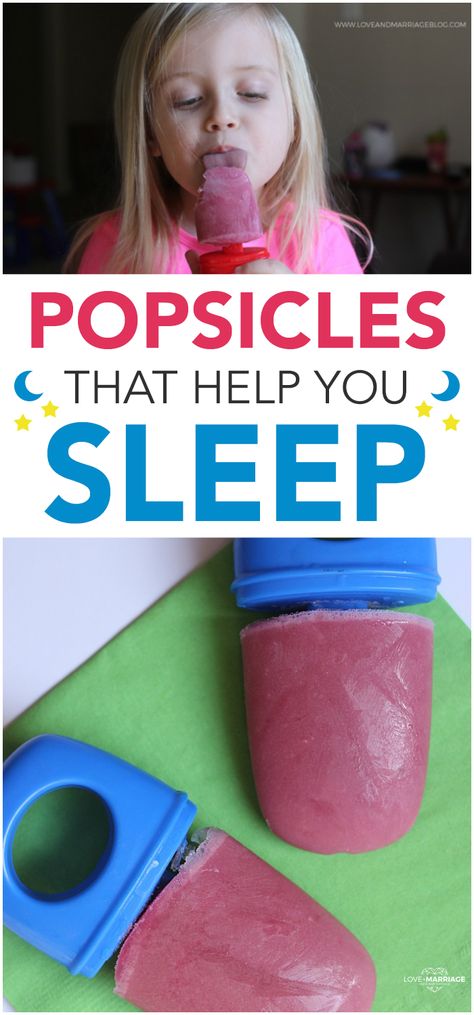 Sleepy Popsicles for Kids - Love and Marriage Sleepy Foods, Popsicle Recipe For Kids, Healthy Bedtime Snacks, Tart Cherry Juice, Recipe For Kids, Toddler Sleep, Popsicle Recipes, Cherry Tart, Kids Recipes