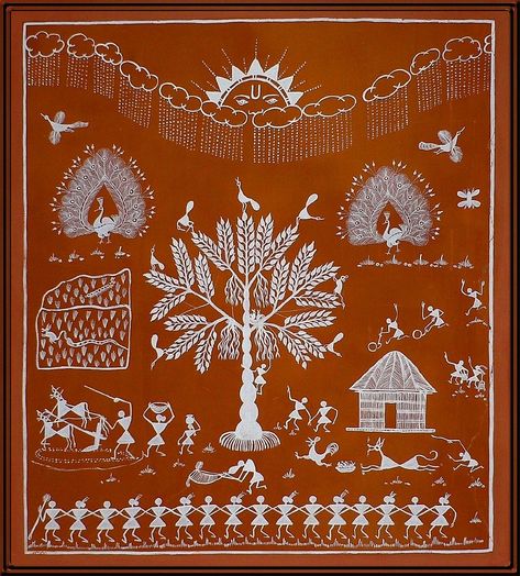 Warli Paintings, Phad Painting, Worli Painting, Warli Painting, Gond Painting, Indian Painting, Madhubani Art, Indian Folk Art, Madhubani Painting