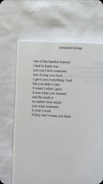 unrequited feelings book on Instagram: "from the poetry book “unrequited feelings”, available on amazon #lesliebpoetry #unrequitedfeelings #poem #quoteoftheday #qotd #quotesoftheday #relatable #relatablequotes #honestlyworded #poetry #poet #poetrycommunity #poetsociety #poetsofinstagram #poetsofig #poems #poetrylovers #poetryisnotdead #heartbreak #heartbreakpoetry #relationshipquotes" Unrequited Feelings Quotes, Unrequited Feelings, Situationship Poetry, Spoken Poetry About Unrequited Love, Quotes About Unrequited Love, Hopeless Romantic Poems, Aesthetics Of Unrequited Love, Poetry On Unrequited Love, Long Poems About Unrequited Love